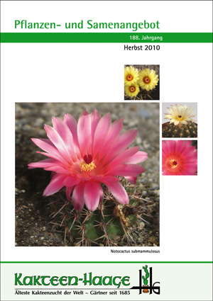 Kakteen-Haage Katalog Frühjahr 2009 Der Kakteen-Haage Herbstkatalog 2010