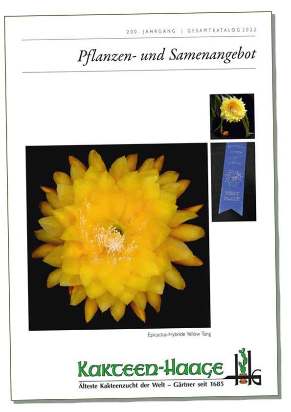 Herbstkatalog Kakteen Haage 2023