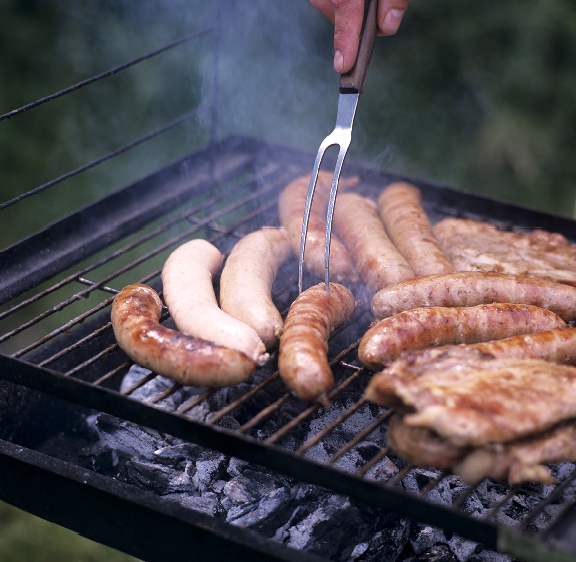 Kaktusbratwurst auf dem Grill