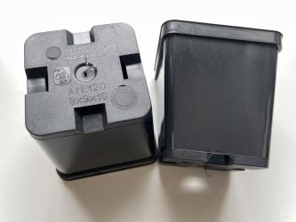 Töpfe quadratisch HF 09er Größe 9,0 x 9,0 x 9,6 Schwarz 