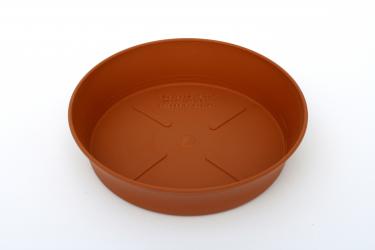 Untersetzer rund 14 cm, Plastik, terracottafarbig 