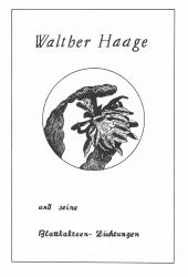 Walther Haage and his Epiphyllum-Hybrids - Hans-Friedrich Haage & Claudia Schliebener (in German) 