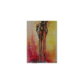 Massai - Acryl painting 
