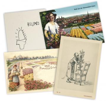 Postcards - 4 pcs. Greetings from Erfurt 