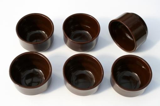 Tonschalen 7,5 cm - 6 Stück 
