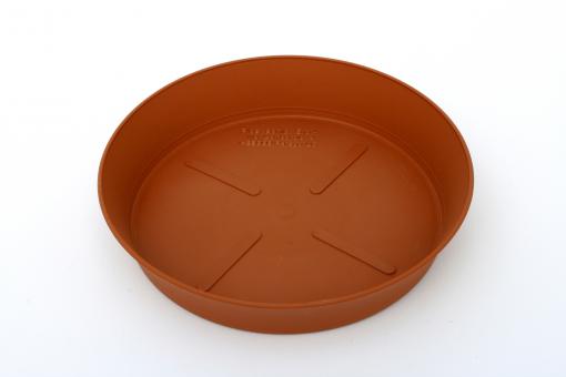 Untersetzer rund 16 cm, plastik, terracottafarbig 