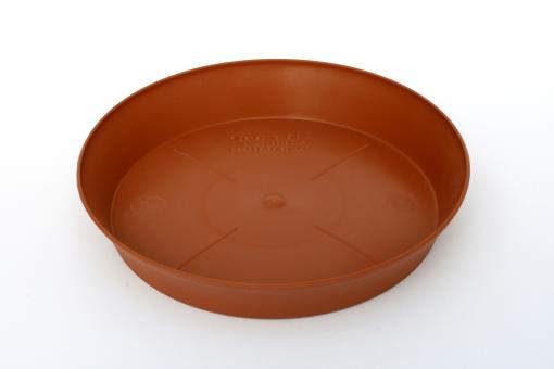 Untersetzer rund 20 cm, plastik, terracottafarbig 