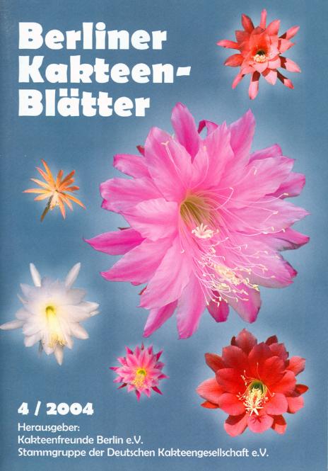 Epicactus-Züchtungen von Helmut Paetzold - Berliner Kakteenblätter 